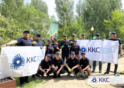 Энергетики ККС обновили детские площадки в столичном Доме ребенка