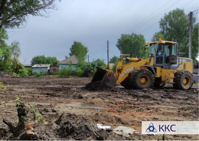 В Степном поселке появилась волейбольная площадка для детей